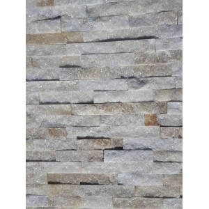 Akmens panelis „White/Yellow Quartz” 15 x 60 cm, (1pak=0,72m2)